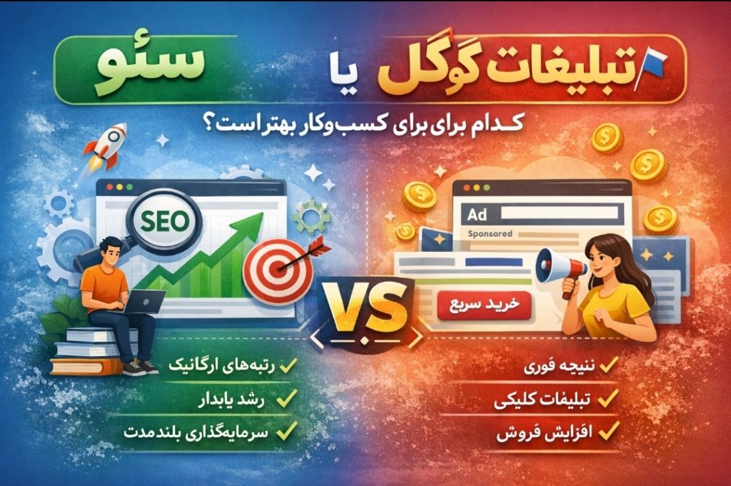 سئو یا تبلیغات گوگل؟ کدام برای کسبوکار بهتر است؟