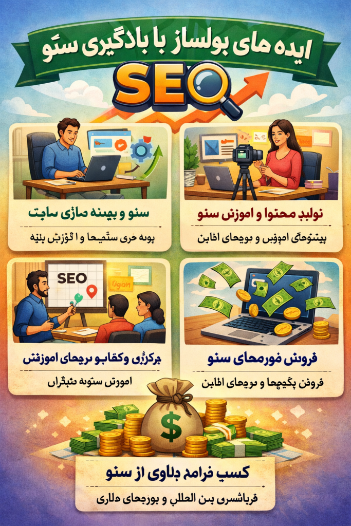 ایده های پولساز از طریق یادگیری سئو